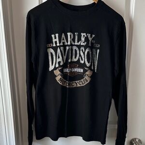 Harley-Davidson Black and Silver Graphic Tee